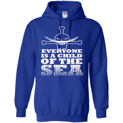 Sea. Everyone Is A Child Of The Sea T-shirt Royal