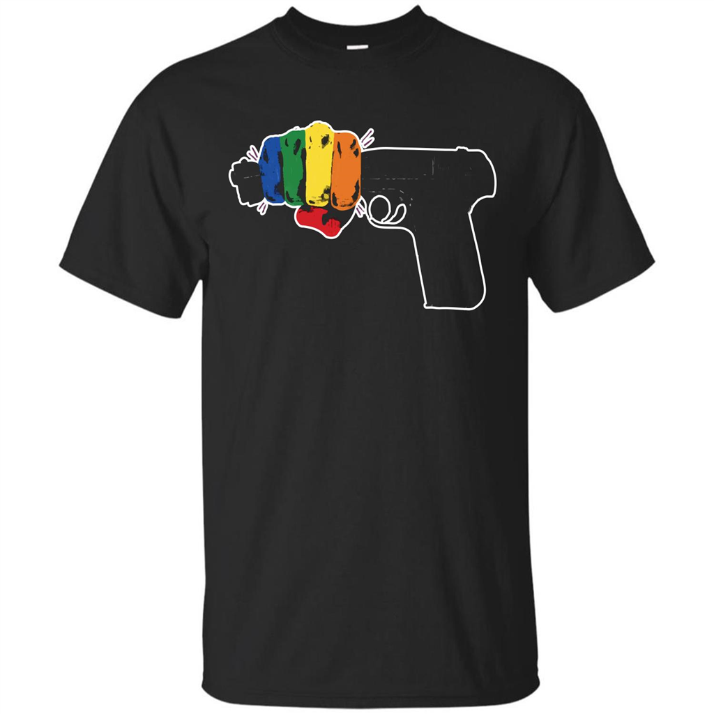 LGBT T-shirt Stop Gun Violence T-shirt Black