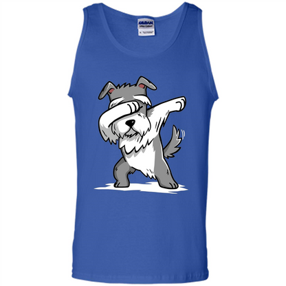 Schnauzer Cute Dabbing T-Shirt Funny Dab Dance Gift T-shirt Royal