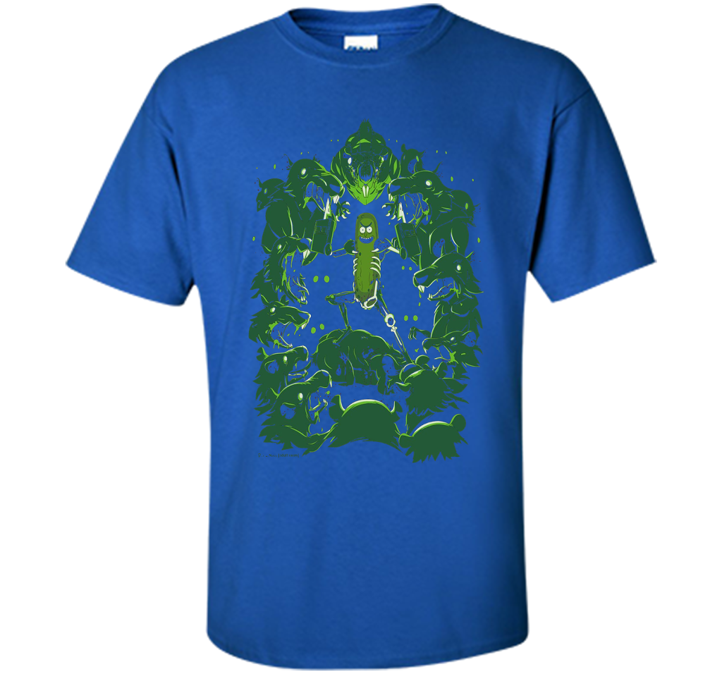 Pickle Rick Vs The Rats T-shirt Royal