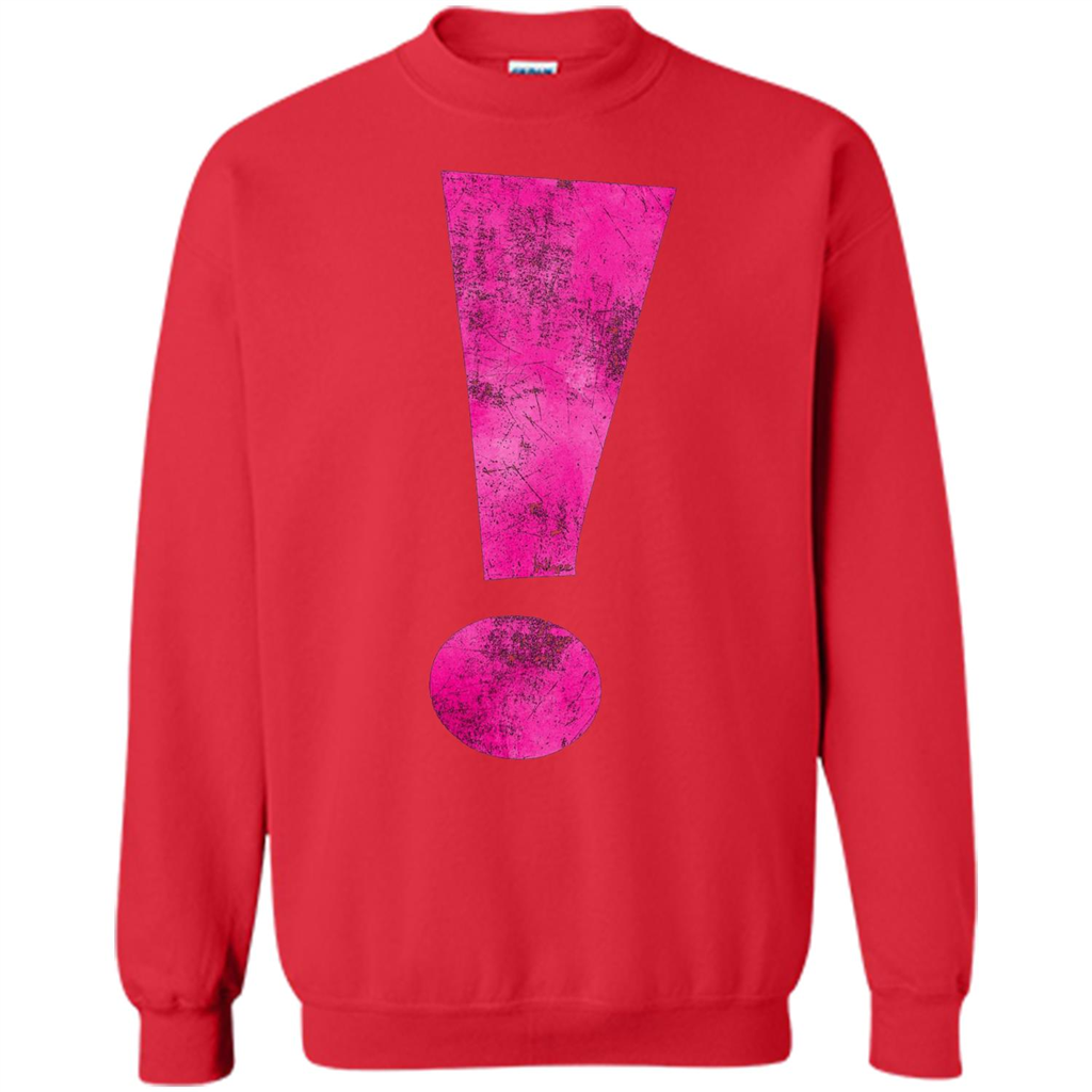 Exclamation Point Graphic T-shirt Red