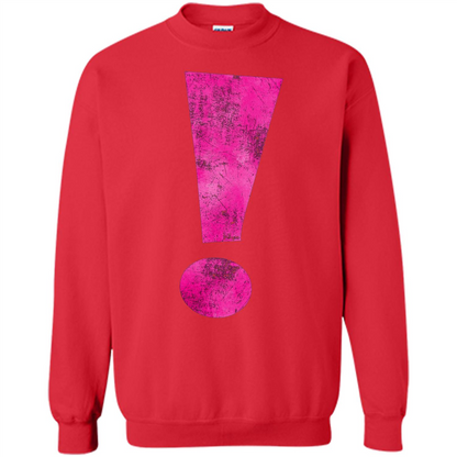 Exclamation Point Graphic T-shirt Red