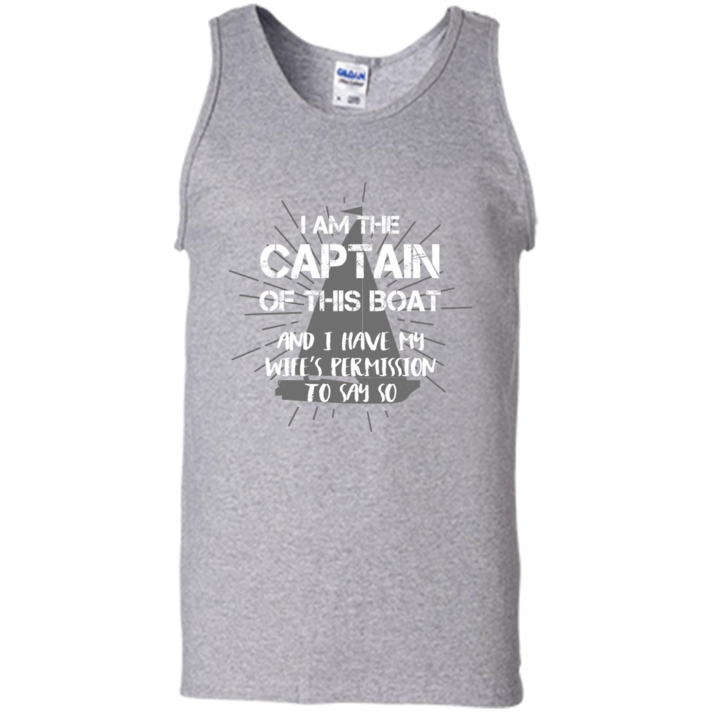I Am The Captain Of This Boat Sport Grey