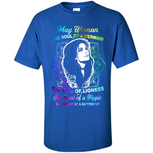 May Woman T-shirt The Heart Of A Hippie