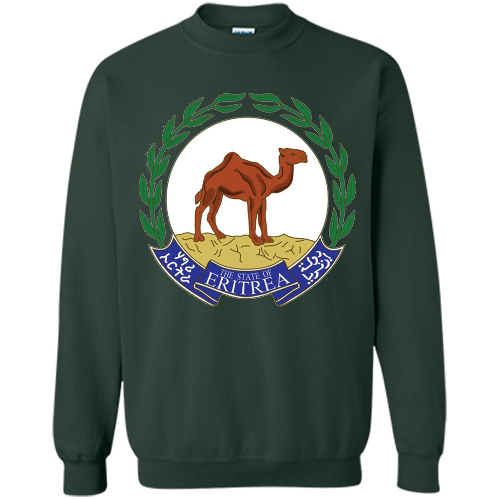 Eritrea Emblem T-shirt National Heritage Pride Forest Green
