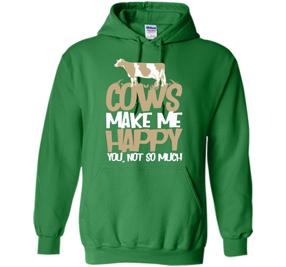 Cows Make Me Happy You Not So Much T-Shirt t-shirt Irish Green