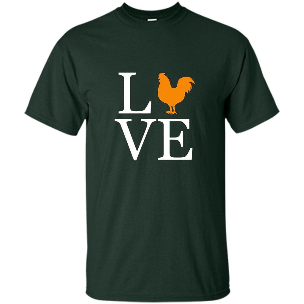 Love ChickenT-Shirt Forest Green