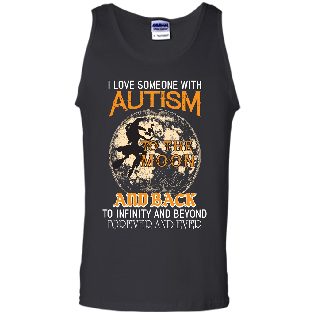 Halloween T-shirt I Love Someone With Autism To The Moon