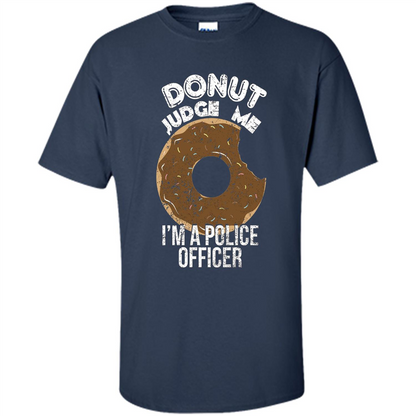 Donut Police Funny Police T-shirt Navy