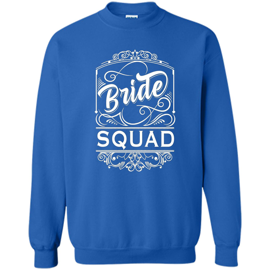 Bride Squad T-shirt Womens Bachelorette Party Bridesmaids Royal