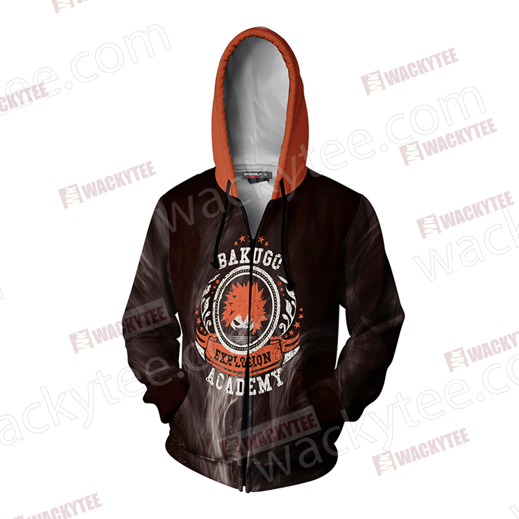 Boku No Hero Academia Katsuki Bakugou Zip Up Hoodie Jacket