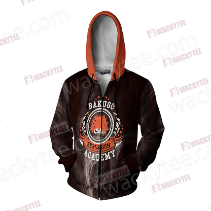 Boku No Hero Academia Katsuki Bakugou Zip Up Hoodie Jacket