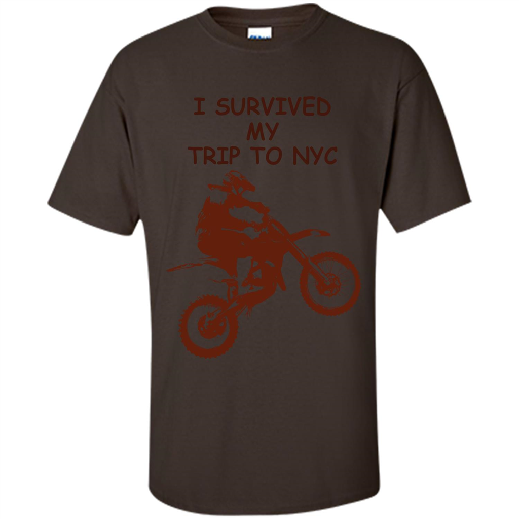 I Survived My Trip To NYC T-shirt Dark Chocolate