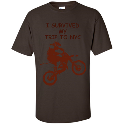 I Survived My Trip To NYC T-shirt Dark Chocolate