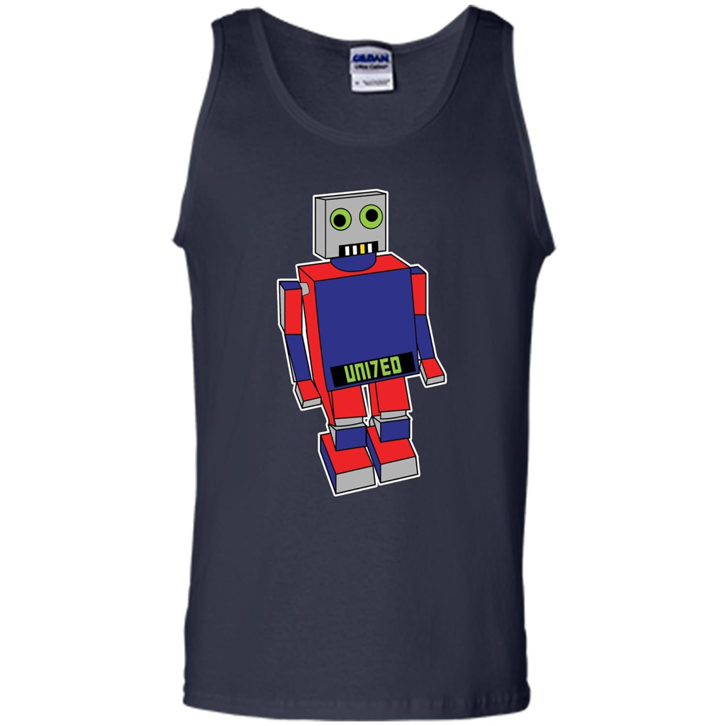 Robot T-shirt Gift for Kids Navy