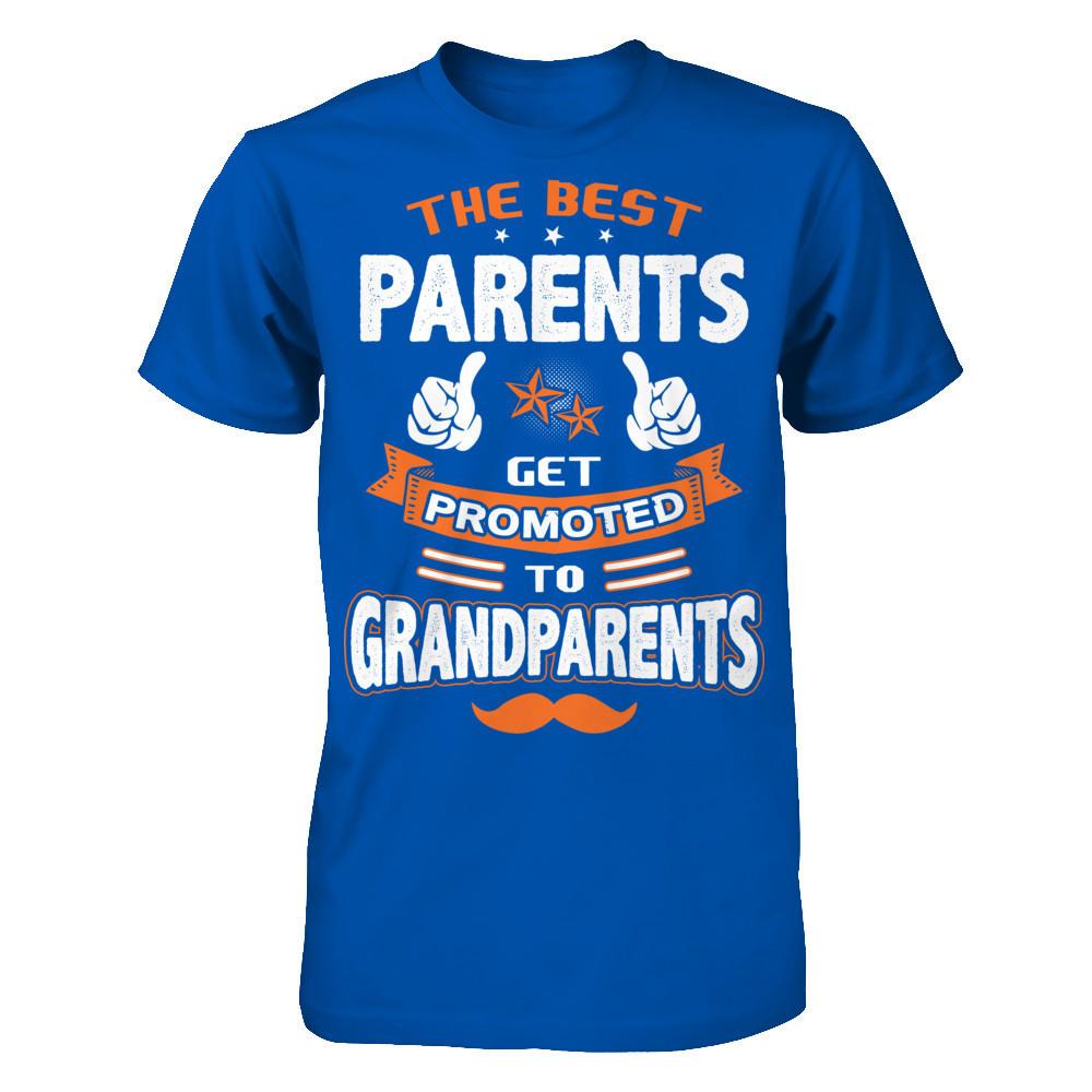 The best Parents get promoted to Grandparents Next Level - Unisex Fitted Tee Royal