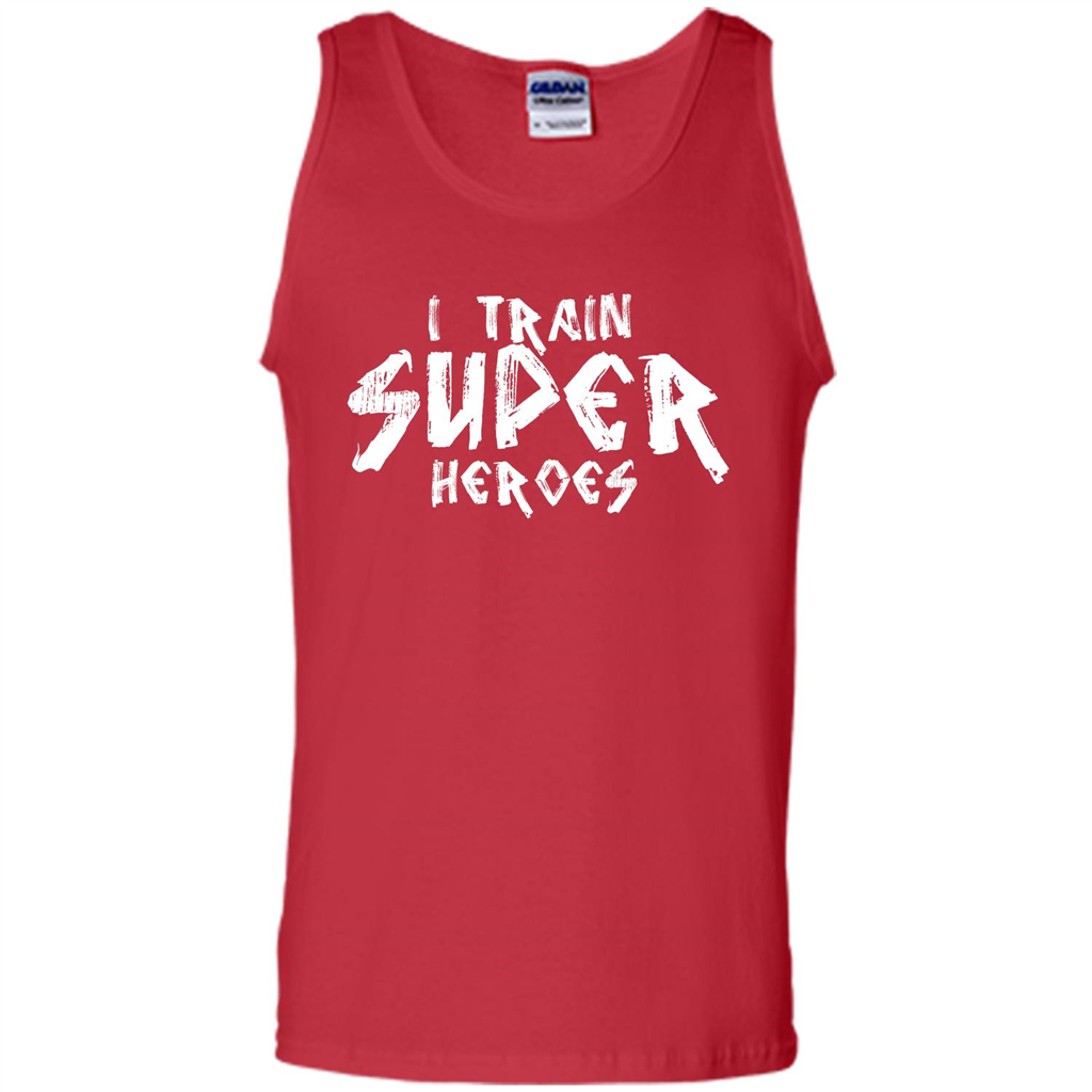 I Train Super Heroes T-shirt Red