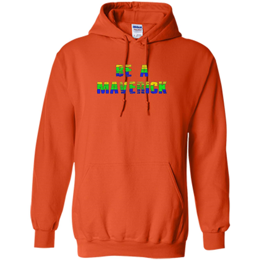 Be A Maverick T-shirt Funny T-shirt Orange
