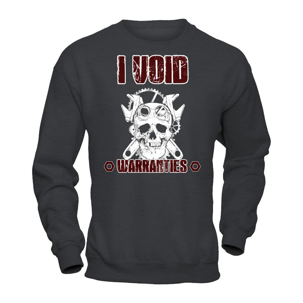 Mechanic - I Void Warranties T-shirt Gildan - Pullover Sweatshirt Dark Heather