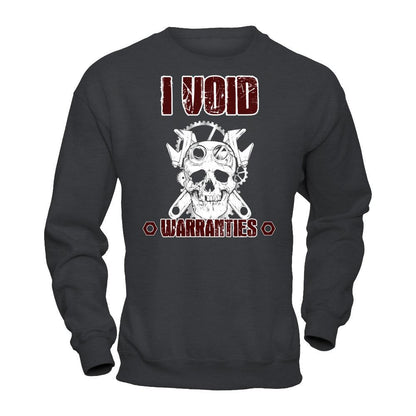 Mechanic - I Void Warranties T-shirt Gildan - Pullover Sweatshirt Dark Heather