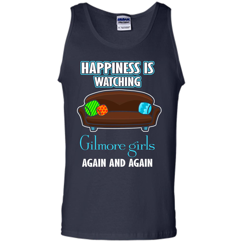 Movie T-shirt Happiness Is Watching Again And Again Navy