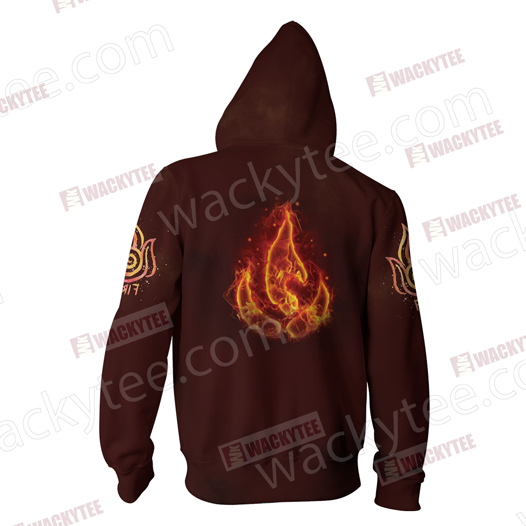 Avatar: The Last Airbender Firebending Zip Up Hoodie Jacket