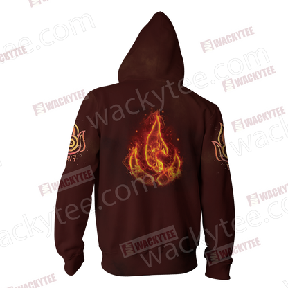 Avatar: The Last Airbender Firebending Zip Up Hoodie Jacket