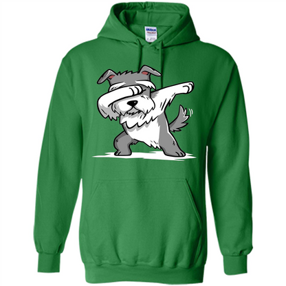 Schnauzer Cute Dabbing T-Shirt Funny Dab Dance Gift T-shirt Irish Green