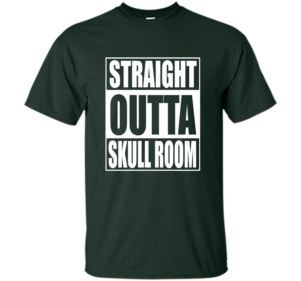 Straight Outta Skull Room Chiari Malformation T-shirt Forest Green
