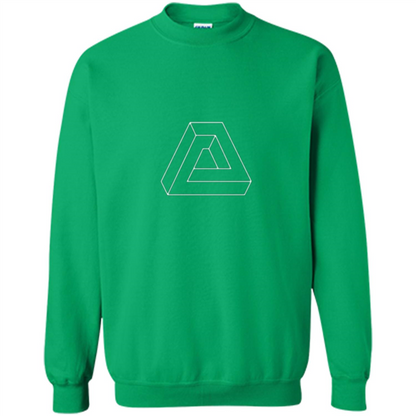 Optical Illusion - Impossible Figure T-shirt Irish Green