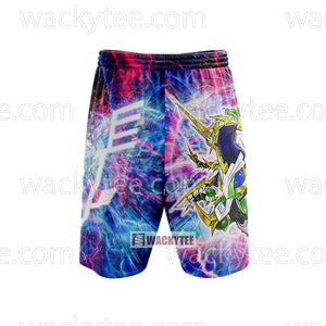 Yu gi Oh! Odd-Eyes Vortex Dragon 3D Beach Shorts