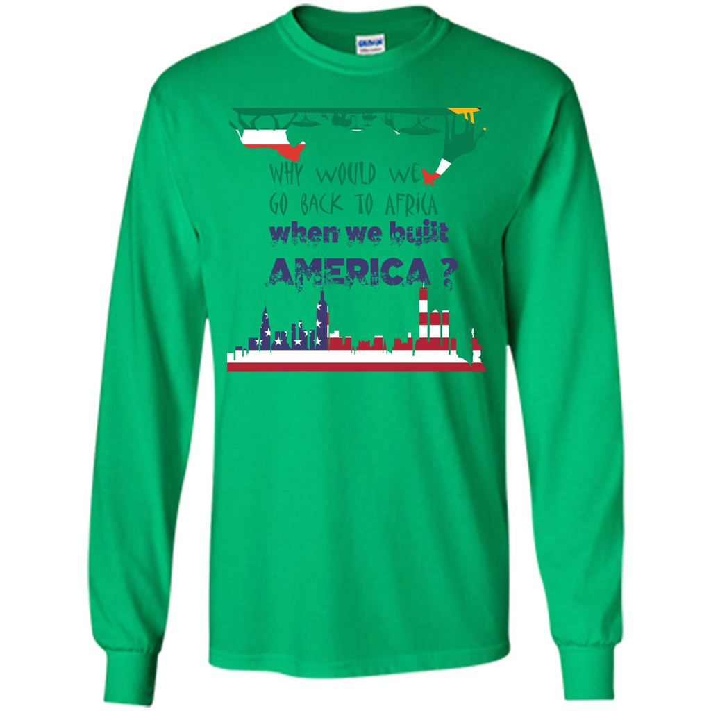 Africa - America T-shirt Build America Irish Green