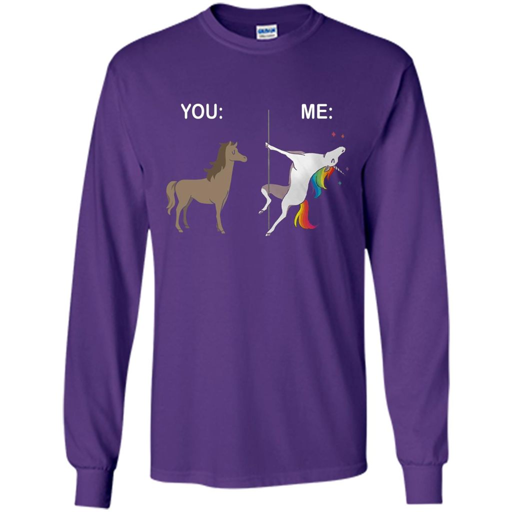 Cute Unicorn You And Me T-shirt Purple