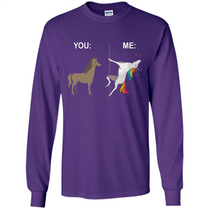 Cute Unicorn You And Me T-shirt Purple