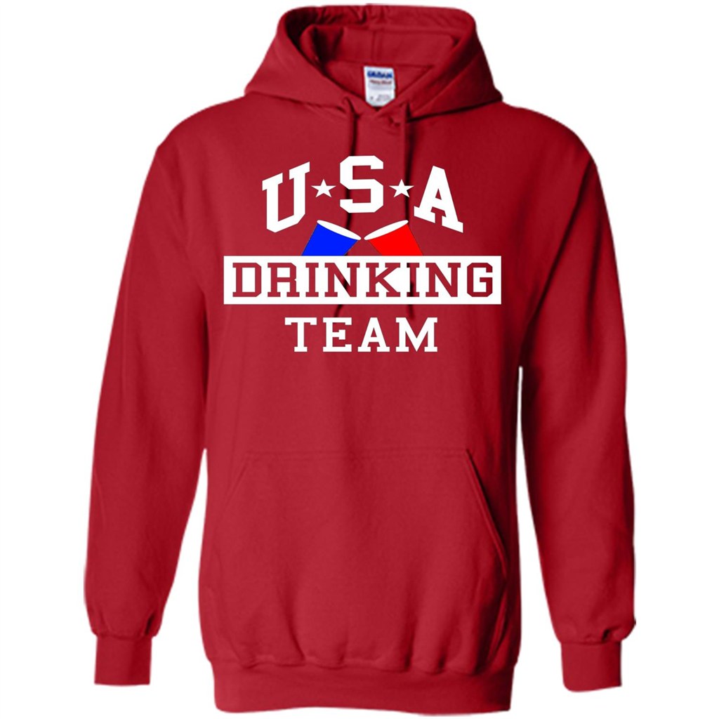Independence Day T-shirt USA Drinking Team Red