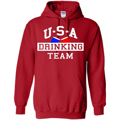 Independence Day T-shirt USA Drinking Team Red