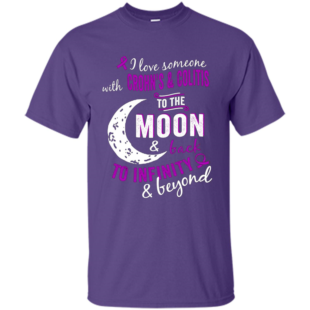 Crohn's and Colitis Awareness T-shirt Purple
