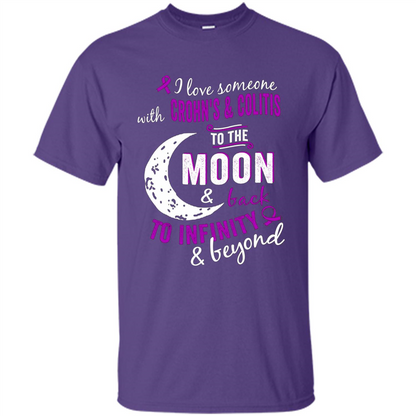 Crohn's and Colitis Awareness T-shirt Purple