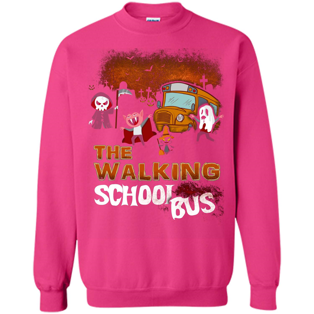 Halloween T-shirt The Walking School Bus T-shirt Heliconia