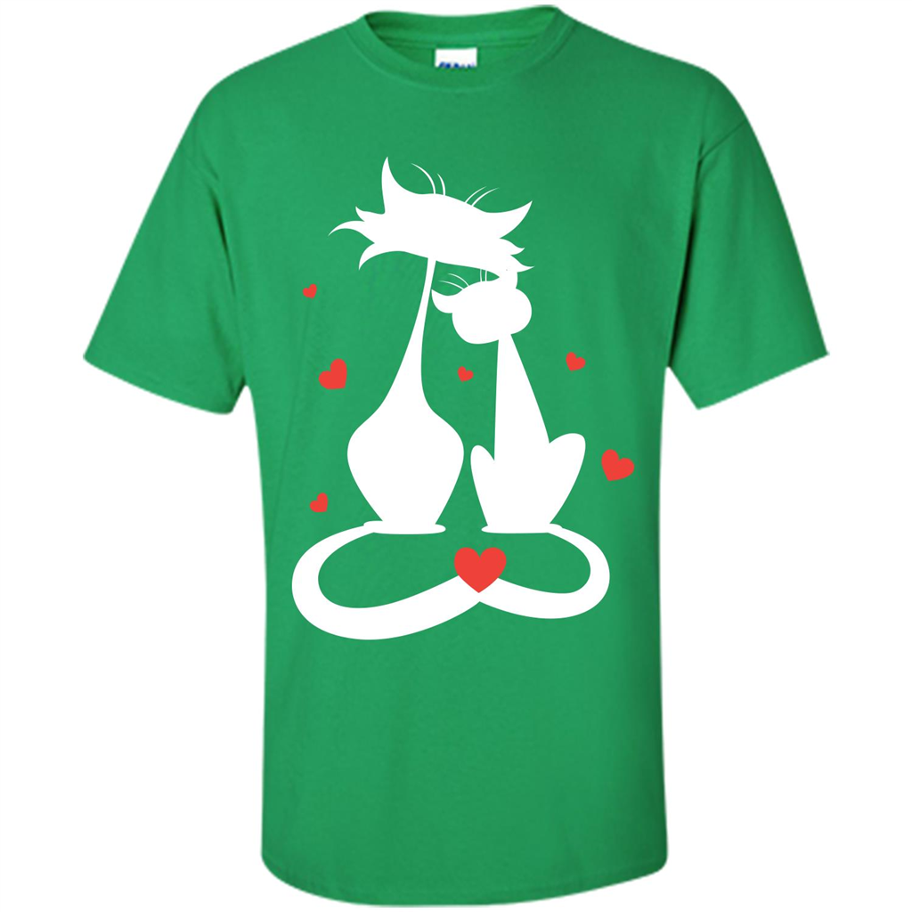 Cat Lover T-shirt Cat Couples Irish Green