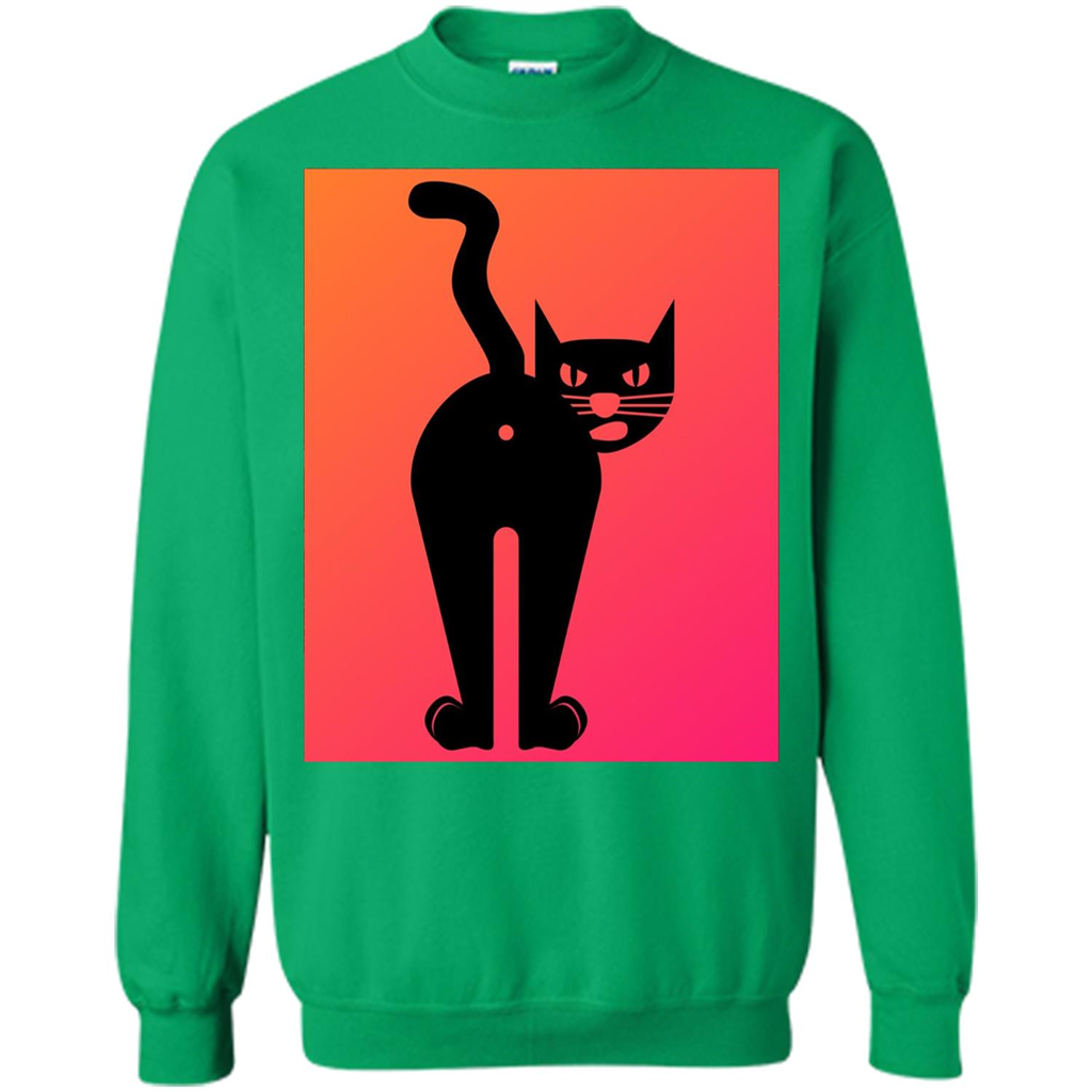 Cat Butt T-shirt Funny Cat Attitude T-shirt Irish Green