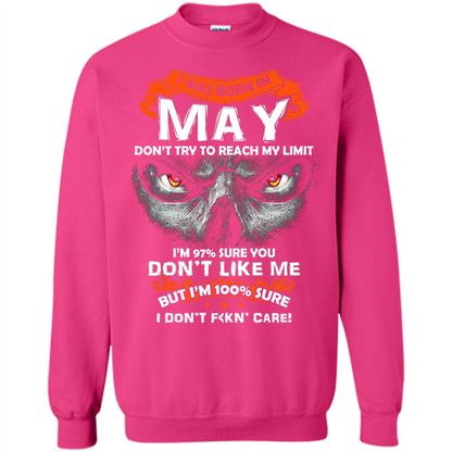 May T-shirt I Was Born In May T-shirt Heliconia