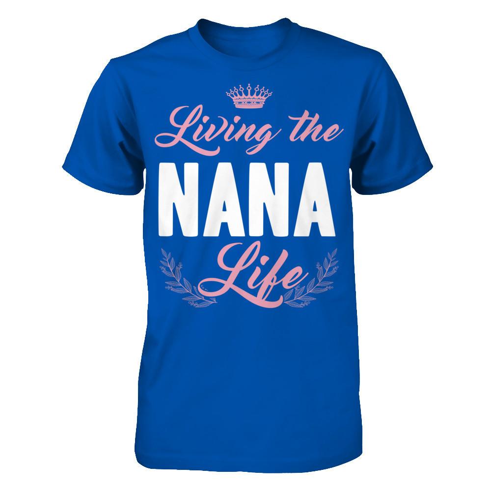 Living The Nana Life Next Level - Unisex Fitted Tee Royal