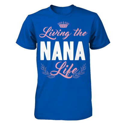 Living The Nana Life Next Level - Unisex Fitted Tee Royal