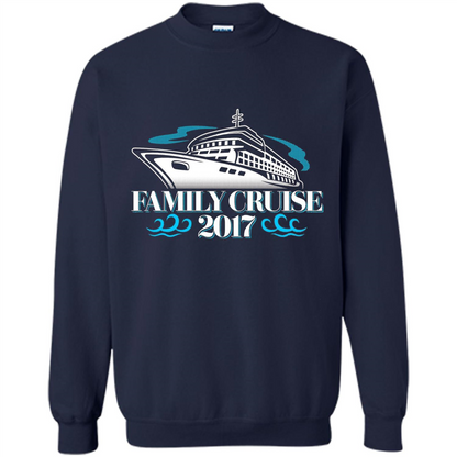 Family Cruise 2017 Vacation T-shirt Navy