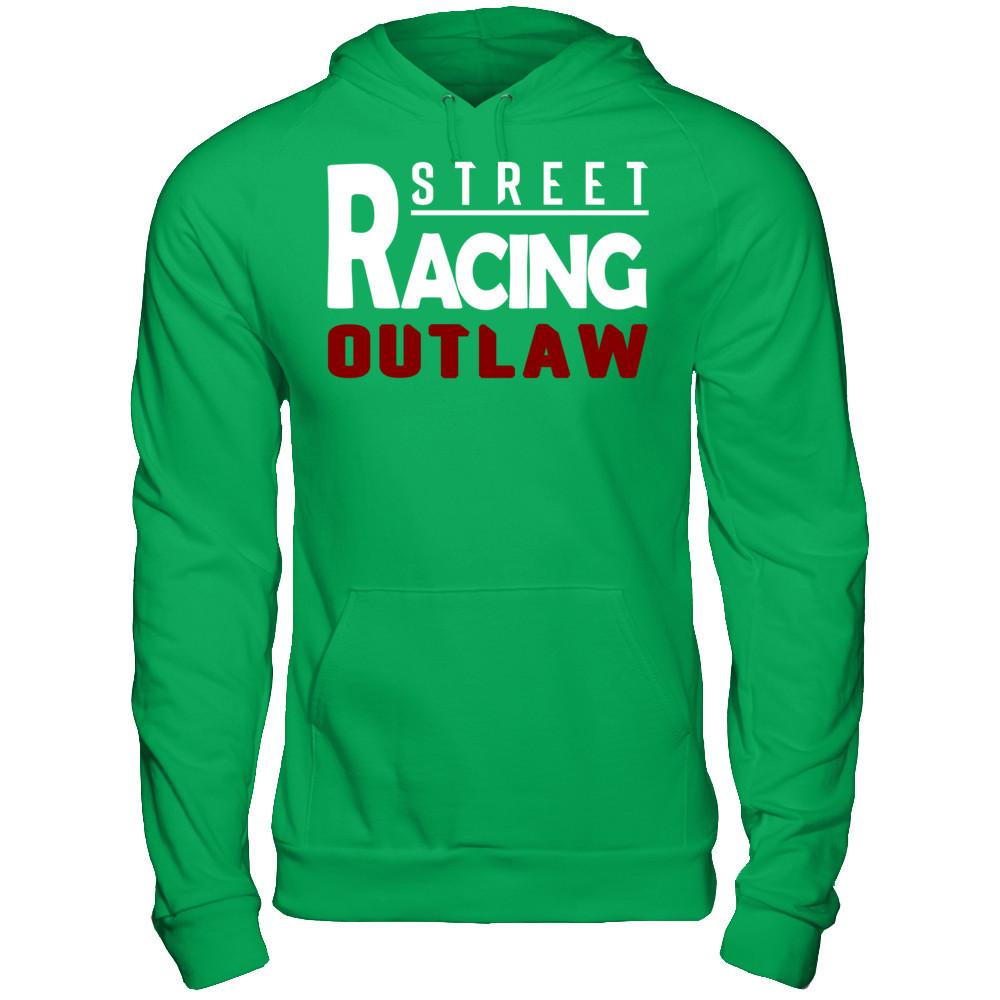 Street Racing Outlaw Gildan - Pullover Hoodie Irish Green