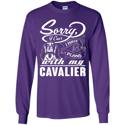 I Have Plans With My Cavalier T-shirt Purple