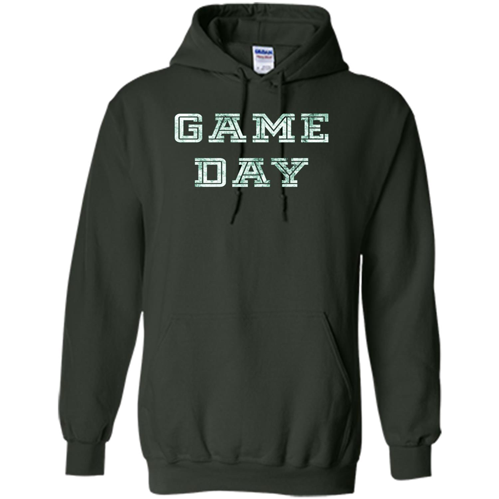 Game Day Football T-Shirt For Football Fans Forest Green
