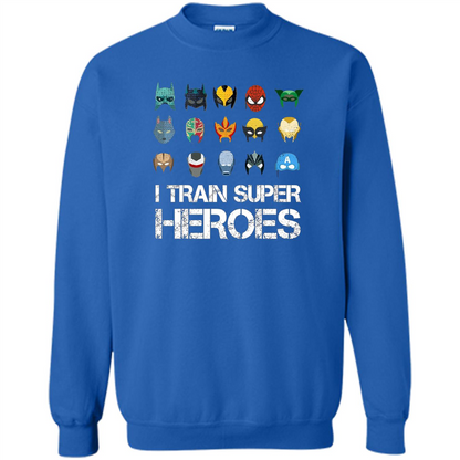 I Train Super Heroes T-shirt Royal