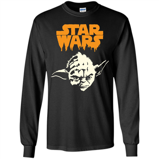 Movie T-shirt Yoda Dripping Ooze Logo T-Shirt Orange